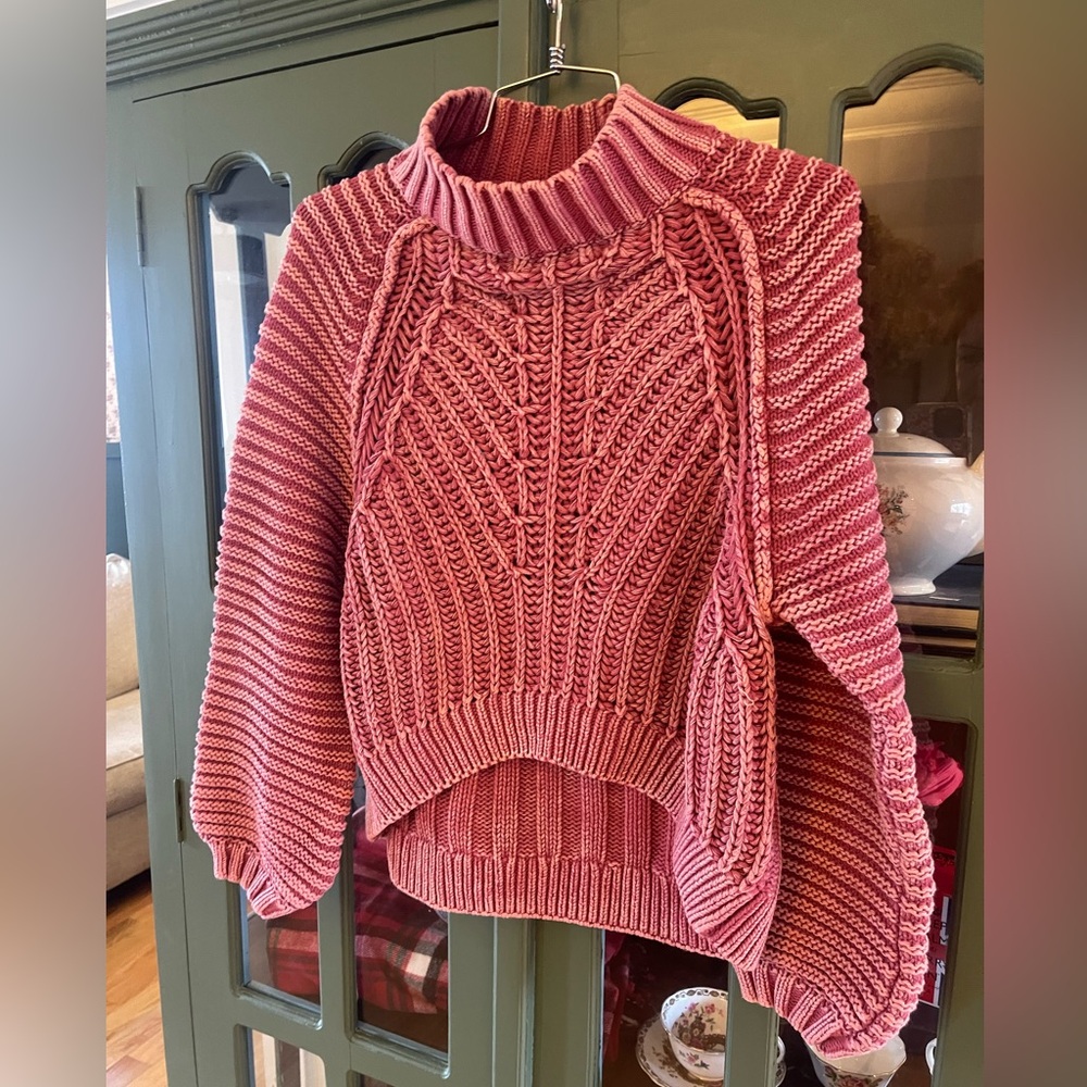 Free People 100% Cotton Knitted Sweater Size Small
